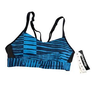 Reebok Blue Core 10 Sports Bra Size Small